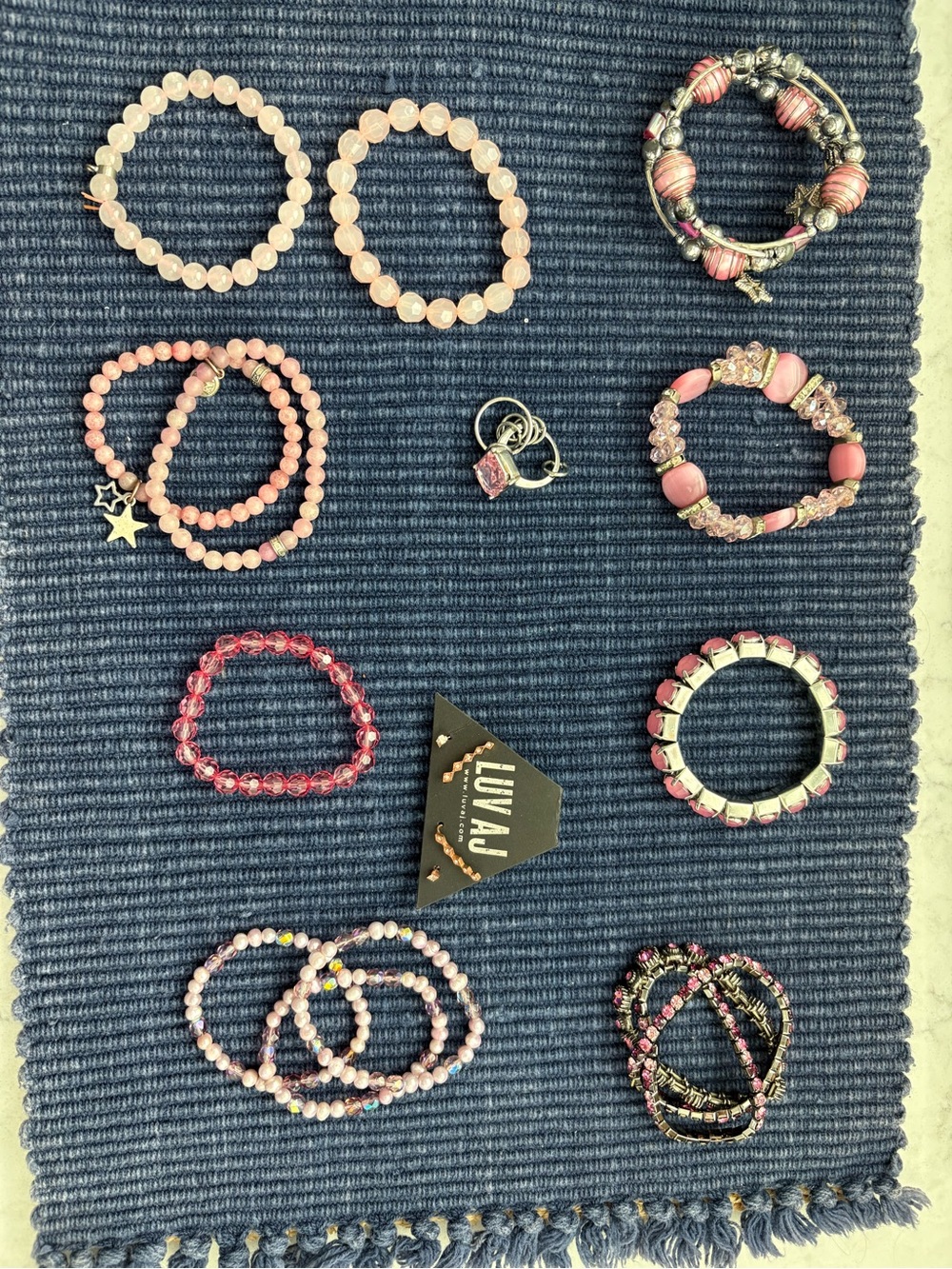 Set of pink Accessories - Bracelets, etc